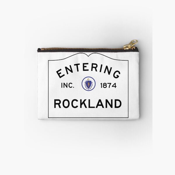 Item preview, Entering Rockland - Commonwealth of Massachusetts Road Sign designed and sold by NewNomads.