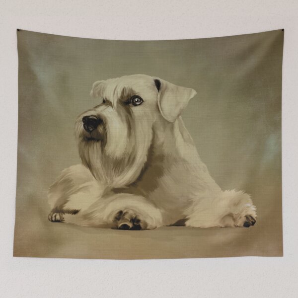 Item preview, White Miniature Schnauzer  designed and sold by k9printart.