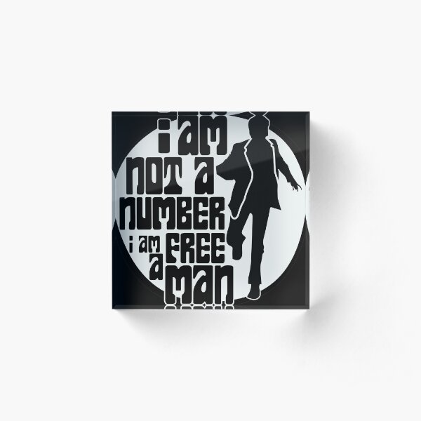 I am not a number Acrylic Block