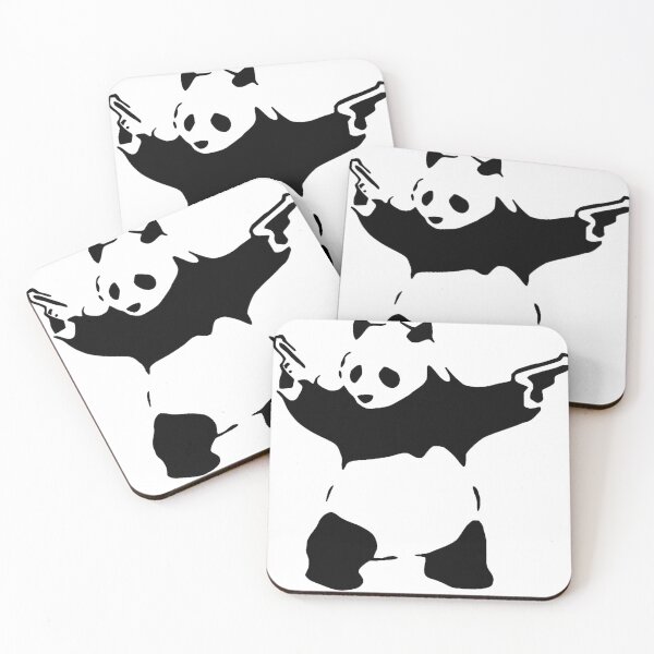 Item preview, Banksy Pandamonium Armed Panda Artwork designed and sold by Raxstar.