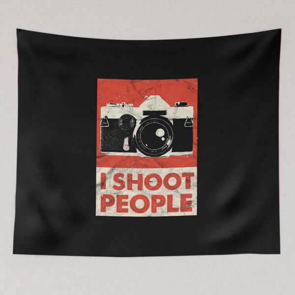 Item preview, Vintage Photographer DSLR Camera Lens I Shoot People Analog design designed and sold by A-Fashion.