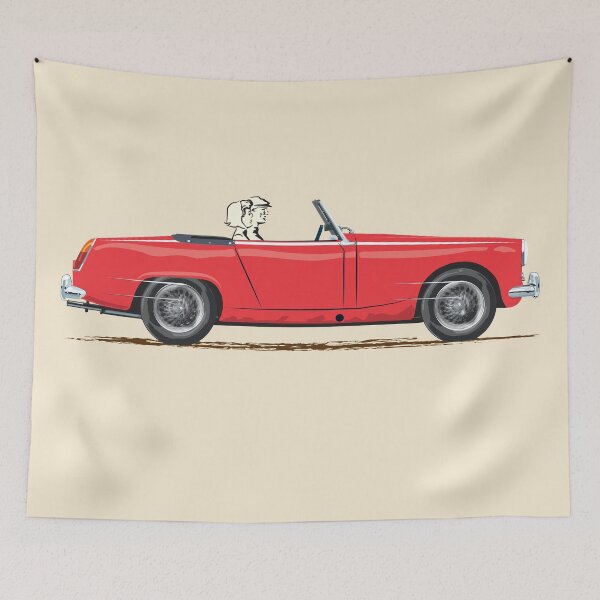 Item preview, Tartan Red Austin Healey Sprite (& Midget) designed and sold by Bigs66.