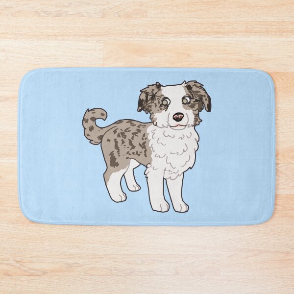 Item preview, Green eyed Merle Aussie pup / Australian Shepherd designed and sold by Ivy Fox Illustration.