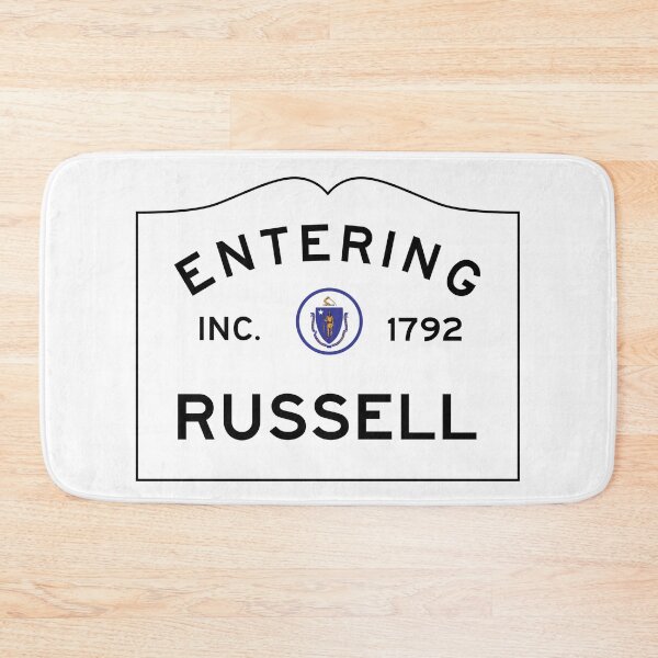 Item preview, Entering Russell Massachusetts - Commonwealth of Massachusetts Road Sign  designed and sold by NewNomads.