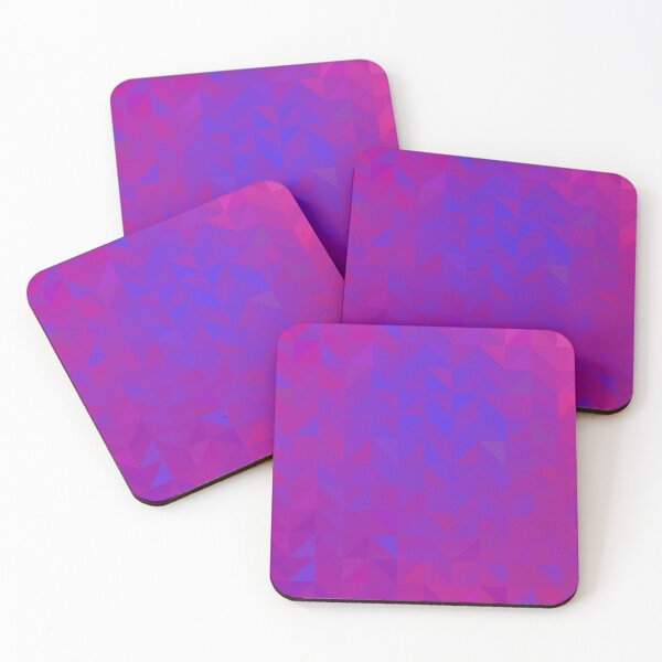 Neon Triangles Chaos Coasters (Set of 4)