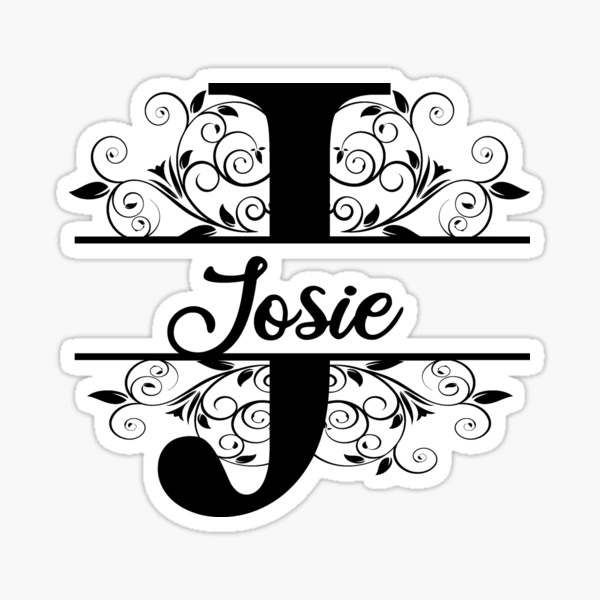 Personalized Name Monogram J - Josie - Letter J Sticker for Sale by  MysticMagpie