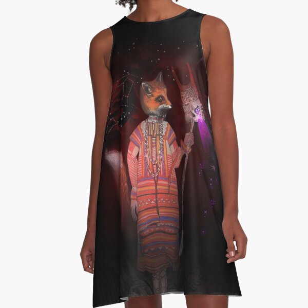 Vasilisa Fox Russian Folktale A-Line Dress
