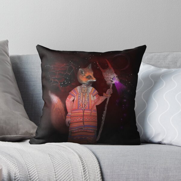 Vasilisa Fox Russian Folktale Throw Pillow