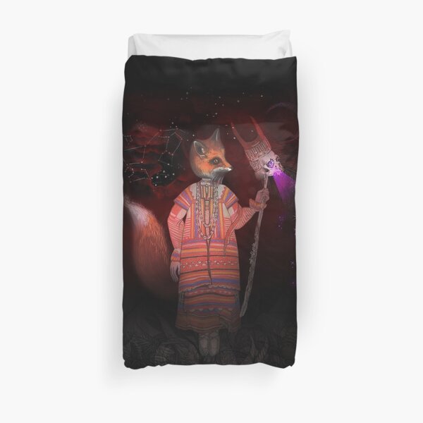 Vasilisa Fox Russian Folktale Duvet Cover