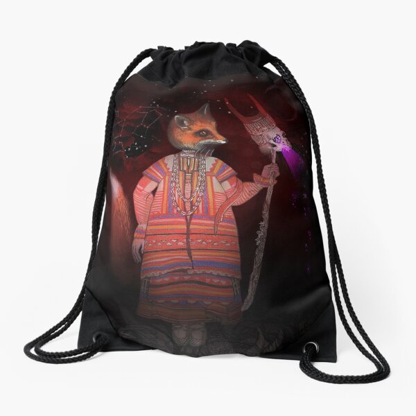 Vasilisa Fox Russian Folktale Drawstring Bag