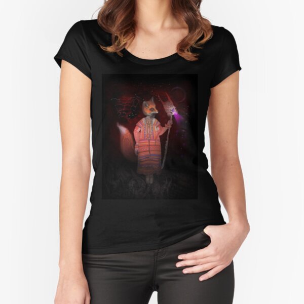Vasilisa Fox Russian Folktale Fitted Scoop T-Shirt
