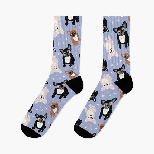 Item preview, Cute French Bulldogs Frenchies Blue designed and sold by AntiqueImages.