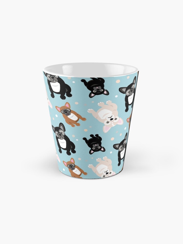 Alternate view of French Bulldogs Cute Frenchies Green Mug