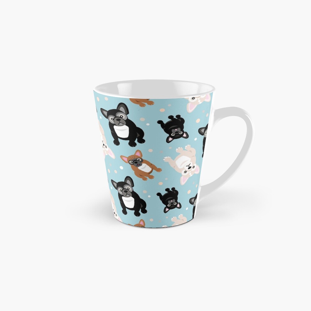 French Bulldogs Cute Frenchies Green Mug