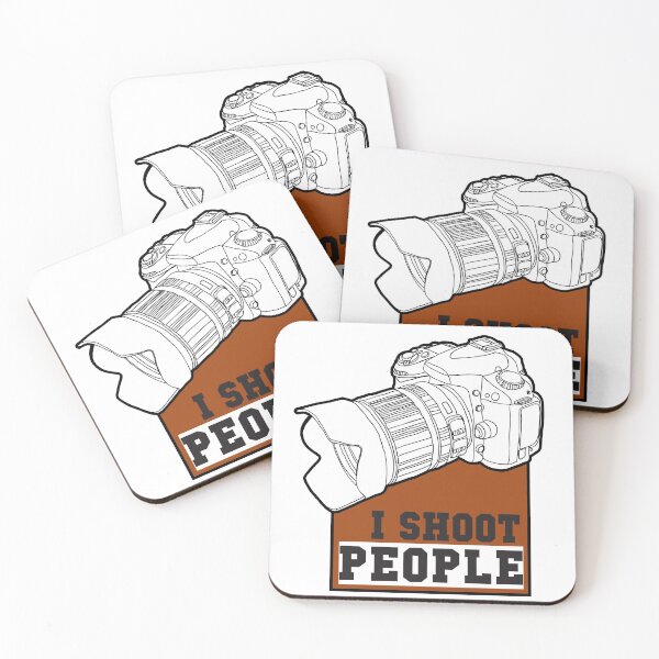 Item preview, I Shoot People - Photography quote with a camera drawing designed and sold by DouglasB.