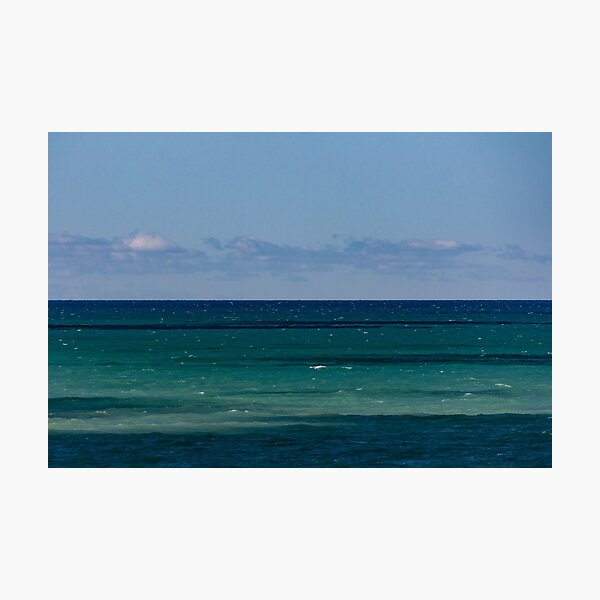 Calm Coloured Banded Water, Bayfield, Lake Huron Photographic Print