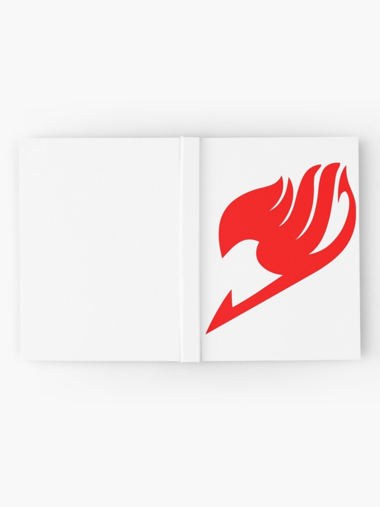 Fairy Tail Logo Red Hardcover Journal By Astlogo Redbubble