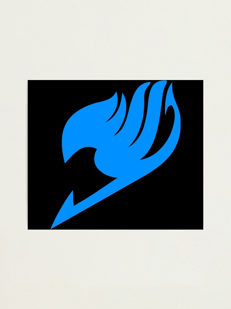 Fairy Tail Logo Blue Photographic Print By Astlogo Redbubble