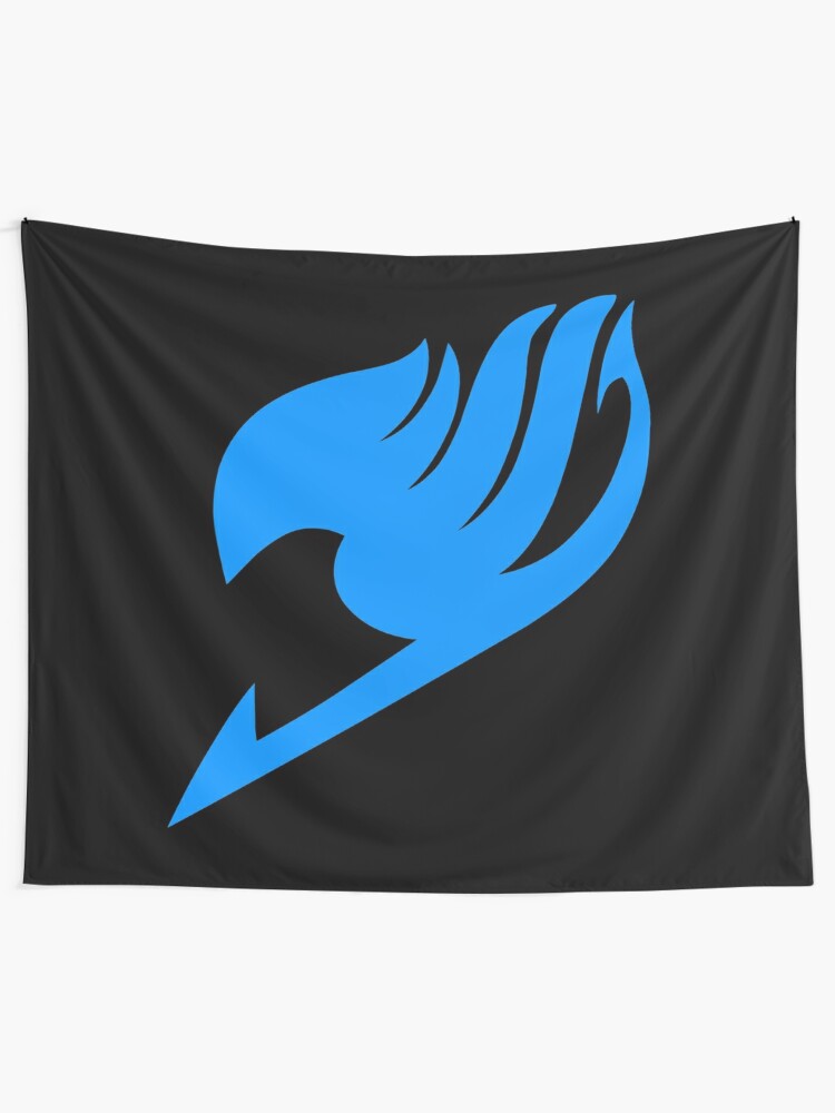 Fairy Tail Logo Blue Tapestry By Astlogo Redbubble