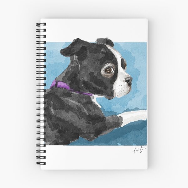 Item preview, Boston Terrier watercolor designed and sold by BovaArt.