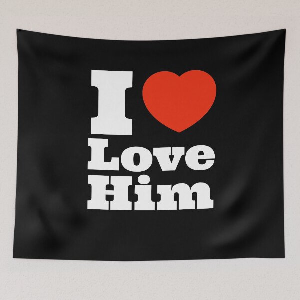 Item preview, I love Him Funny Valentine's gift designed and sold by Sutra-Lotus-Co.