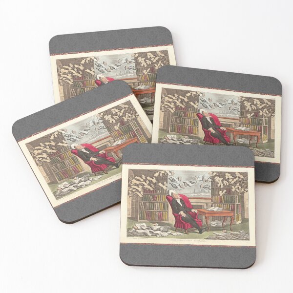 Item preview, Bibliophile Librarian British Caricature designed and sold by AntiqueImages.