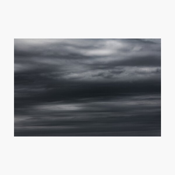 Cloudy Texture in the Sky, Lake Huron, Bayfield Photographic Print