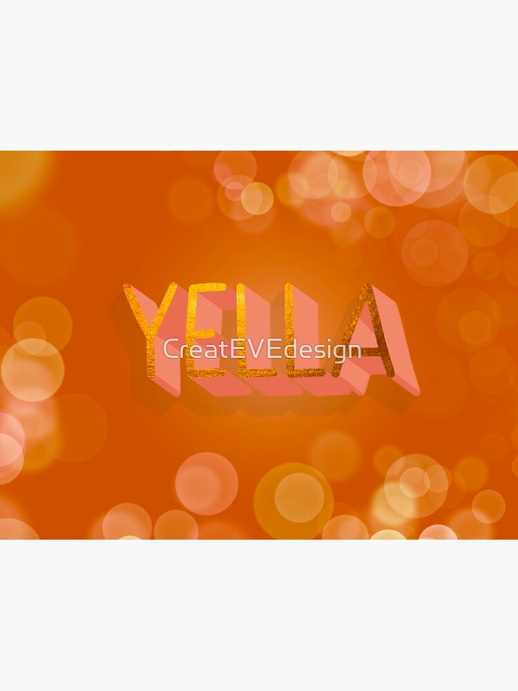 "Yella means ‘Hurry’ in Arabic " Sticker for Sale by CreatEVEdesign