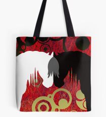 Imperial Yin & Yang Horses Tote Bag