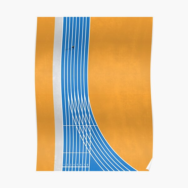 Finish Line | Aerial Illustration Poster