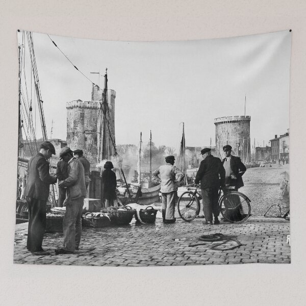 Item preview, Port of La Rochelle in the 1930s designed and sold by Francois Richet.