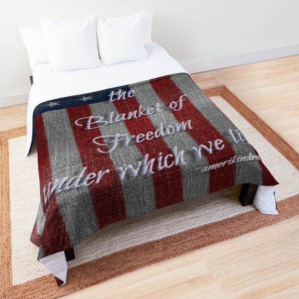 "Blanket of Freedom" Comforter by AmeriKindred Redbubble