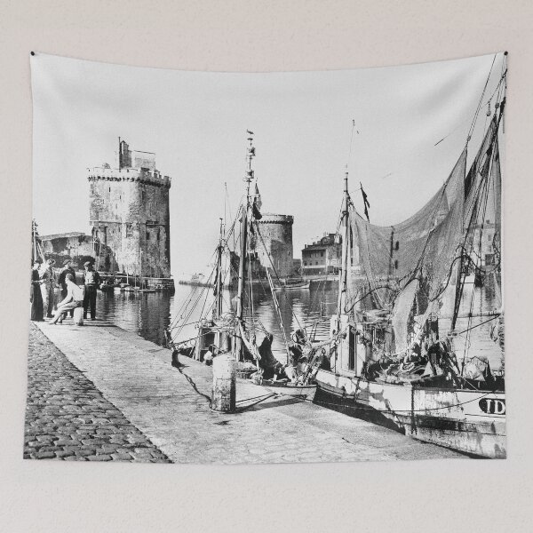 Item preview, Port of La Rochelle in the 1950s designed and sold by Francois Richet.