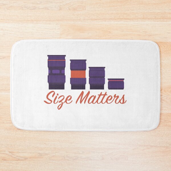 Item preview, Size Matters - Photography quote with different size lens designed and sold by DouglasB.