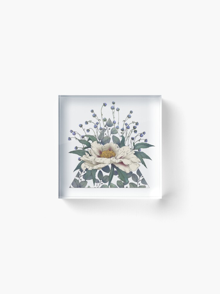 Thumbnail 2 of 5, Acrylic Block, The Peony Triangle, from Poison Flower series designed and sold by FINCHFINCHER.