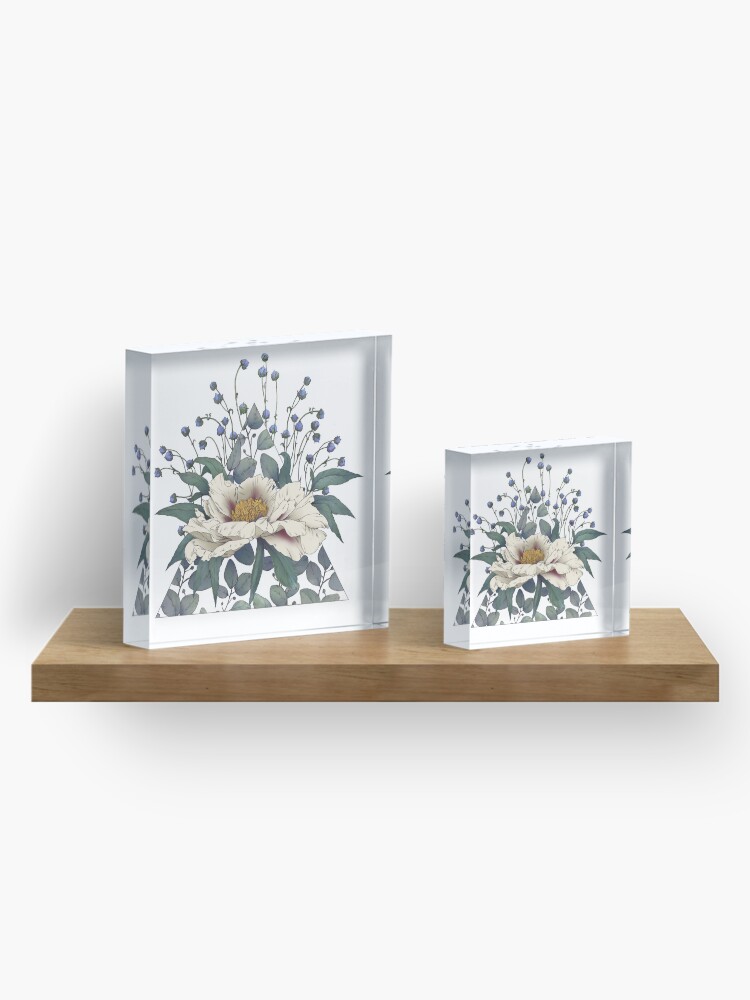 Thumbnail 4 of 5, Acrylic Block, The Peony Triangle, from Poison Flower series designed and sold by FINCHFINCHER.