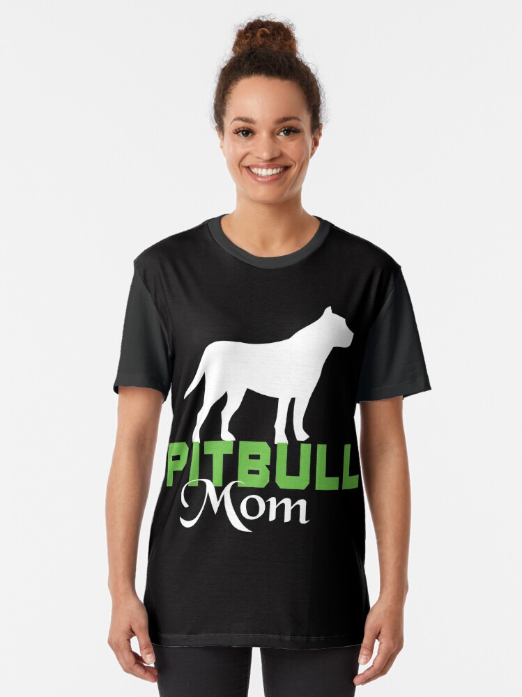 i love my mom pitbull shirt