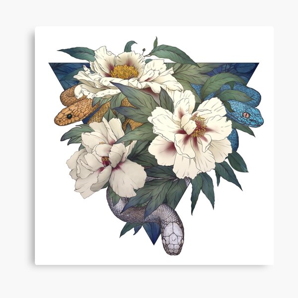 The Snake Triangle, from Poison Flower series Canvas Print