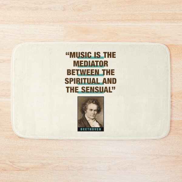 Item preview, Beethoven Quote:  "Music Is The Mediator Between The Spiritual And The Sensual" designed and sold by TIGERDAVER.