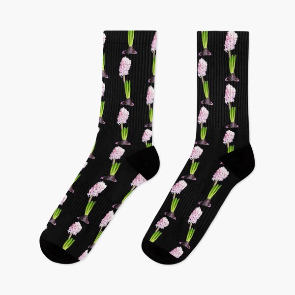 Item preview, Hyacinth pink flower bulb on black designed and sold by Grégory DUBUS.