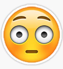 Embarrassed Emoji Sticker Sticker