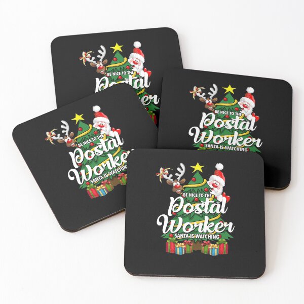 Item preview, Be Nice To The Postal Worker Santa Is Watching designed and sold by TopDawgDesigns.