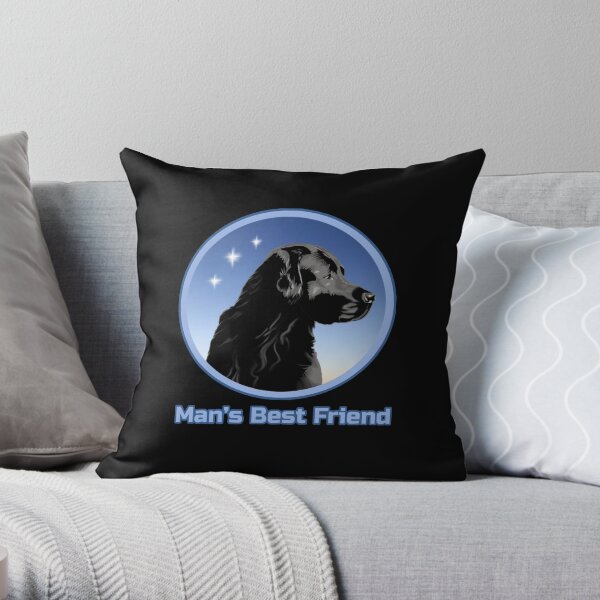 Man's Best Friend Throw Pillow