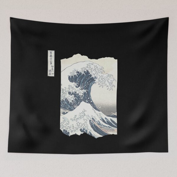 Item preview, great wave off kanagawa ukiyo-e designed and sold by GrasslandDesign.