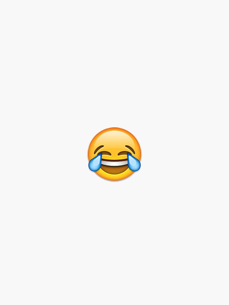 "Cry Laughing Emoji Sticker" Sticker For Sale By Youtubemugs | Redbubble