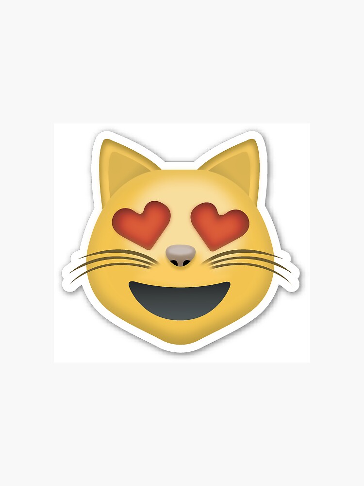 Angry Cat Emoji Sticker for Sale by rkbubble