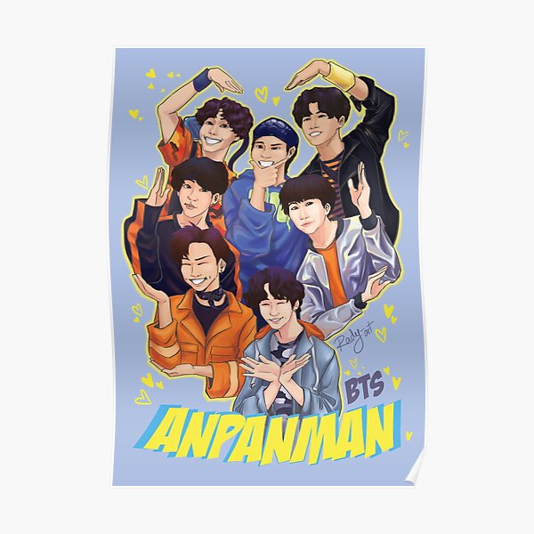 Anpanman Bts Posters Redbubble