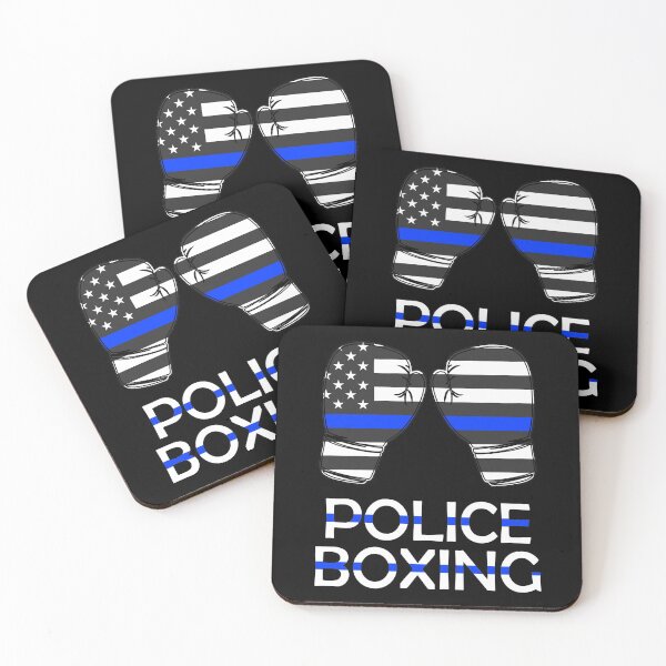 Item preview, Police Boxing Gloves Blue Line designed and sold by t-factor.