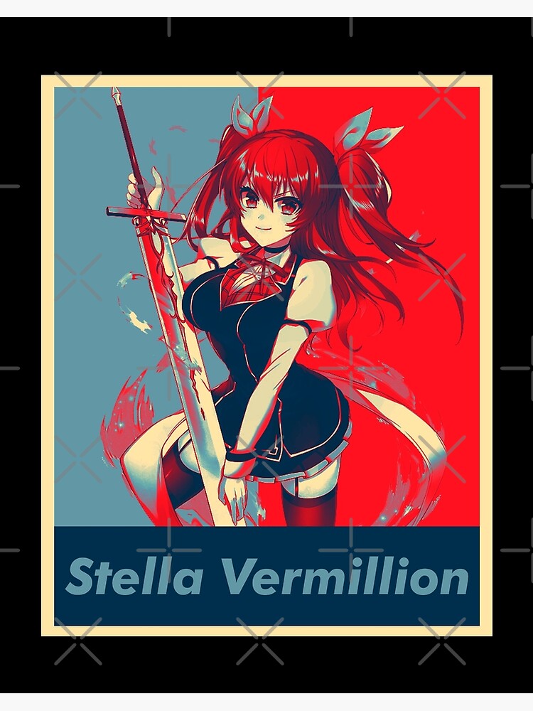 Rakudai Kishi no Cavalry - Stella Vermillion | Art Board Print