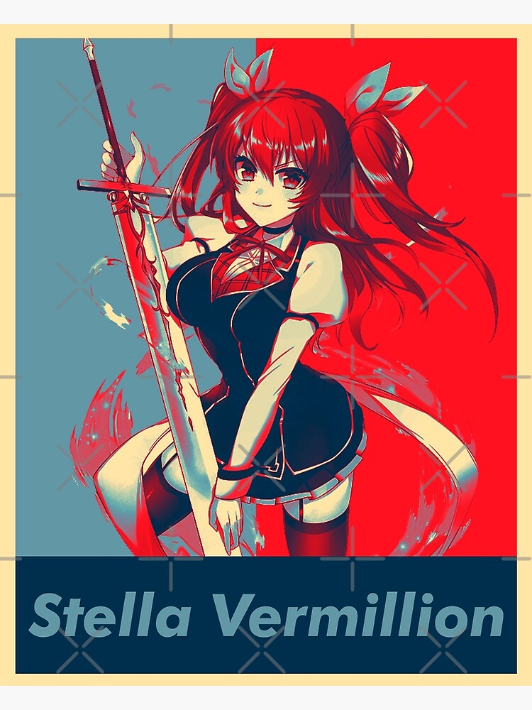 Rakudai Kishi no Cavalry - Stella Vermillion | Art Board Print